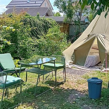 Camping Under The Walnut In Your Own Tent On A Shared Lot And Shared Bathroom Любляна Екстер'єр фото