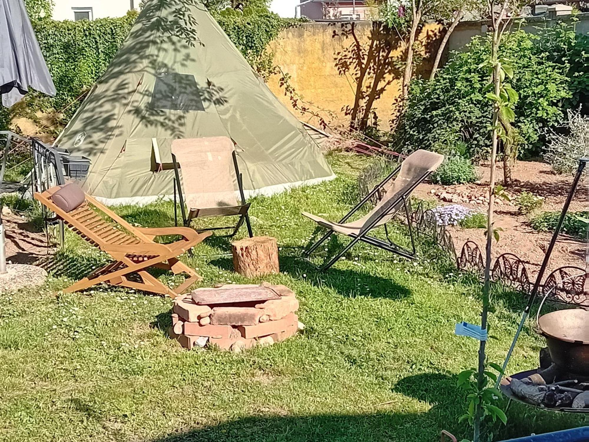 Camping Under The Walnut In Your Own Tent On A Shared Lot And Shared Bathroom Любляна Екстер'єр фото